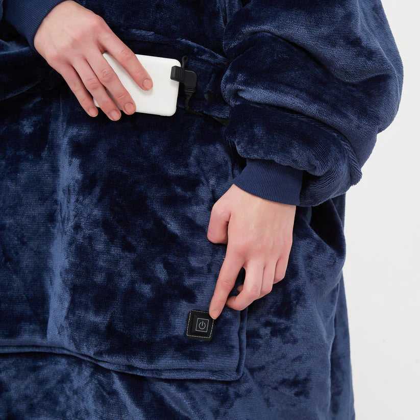 WarmWear Heated Hoodie Blanket