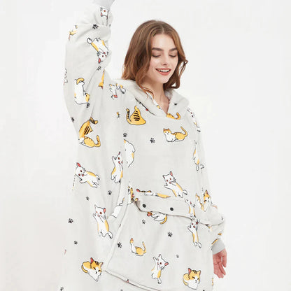 WarmWear Heated Hoodie Blanket