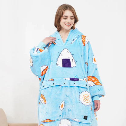 WarmWear Heated Hoodie Blanket