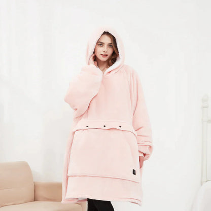 WarmWear Heated Hoodie Blanket