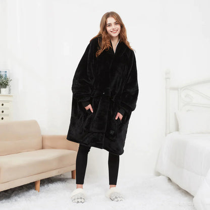 WarmWear Heated Hoodie Blanket
